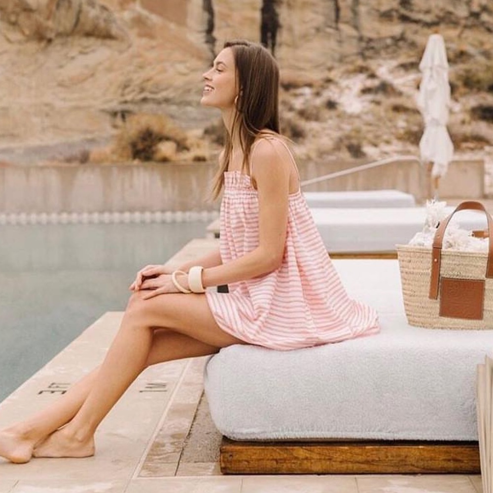 Flowy Summer Lake Striped Dress